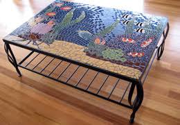 Mosaic coffee table cute glass flower small fl. Tropicolour Mosaic Coffee Table Brett Campbell Mosaics