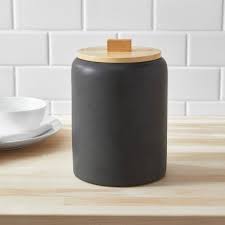 Kitchen food storage ceramic canister,airtight ceramic canisters with bamboo lid,for coffee, sugar,tea storage containers 24.68 fl oz (730 ml),set of 3. Black Kitchen Canisters Target