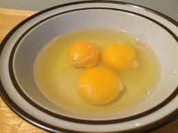 Egg yolks egg yolks have been avoided for many years as they contain saturated fat and dietary cholesterol which increases the cholesterol level in the body and makes it prone to heart diseases. Why Are There Stringy Blobs On My Egg Yolks Eat Or Toss