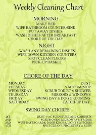 Help Me Organize Cleaning Chart Weekly Cleaning Charts Weekly Cleaning