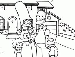 Bart simpson has a fight with a neighbor coloring page. The Simpsons Free Printable Coloring Pages For Kids