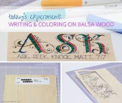 Writing On Balsa Wood With The Cricut Explore Air Cricut Cricut Explore Balsa Wood Crafts
