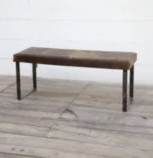 Brushed Buffalo Leather Padded Dining Bench Cfs Furniture Uk