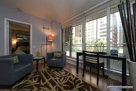 Closet in the nice size bedroom. The Cosmopolitan Fully Furnished Junior One Bedroom Apartment