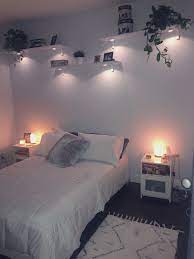 Led Battery Operated Lights On Shelves Redecorate Bedroom Bedroom Makeover Led Lighting Bedroom
