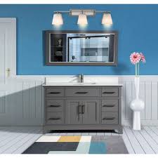 Visit alibaba.com to witness a large selection of home depot bathroom vanity sets choices and choose the one that suits your pockets. Vanity Art Genoa 60 Inch Vanity In Grey With Single Basin Vanity Top In White Phoenix Ston The Home Depot Canada