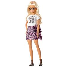 4.6 out of 5 stars with 33 ratings. Barbie Fashionistas Doll With Long White Blonde Hair Wearing Graphic T Shirt Pink Animal Print Skirt Translucent Black Shoes Sunglasses Walmart Canada