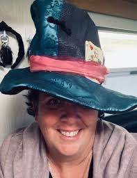 Happy World Book Day from the Mad Hatter. My work uniform for today (my  colleagues were Belle, Mona the Vampire and The Tiger Who Came to Tea.)