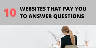Maybe you would like to learn more about one of these? How To Earn Money By Answering Questions 10 Websites That Pay