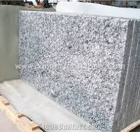 China Spray White Granite Slabs 1.8/ 2 /3 cm / G423 Sea Wave Spray White  Granite / Granite Cut-To-Size 600x300