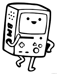 Pypus is now on the social networks, follow him and get latest free coloring pages and much more. Adventure Time Coloring Pages Beemo Coloring4free Coloring4free Com