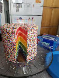 Vanilla and chocolate party cakes for. When My 7 Year Old Asks For A Rainbow Cake For His Birthday He Gets A Rainbow Cake Baking