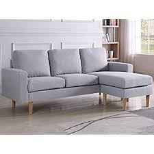 Habitat Et Jardin Canape D 39 Angle Reversible Gino 3 Places Gris Clair Canape Angle Canape Habitat Canape D Angle Design