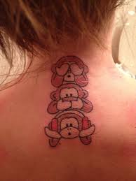 See No Evil Hear No Evil Speak No Evil Monkeys Tattoo Pin By Aimee Bailey On Tattoos Monkey Tattoos Neck Tattoo Tattoos