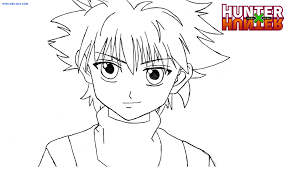 It is a very good japanese manga series. Coloring Pages Hunter X Hunter Print In A4 Format Wonder Day Coloring Pages For Children And Adults