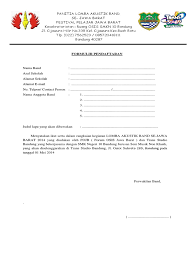 Check spelling or type a new query. Formulir Pendaftaran Lomba Festival Akustik Band Tsb Pdf