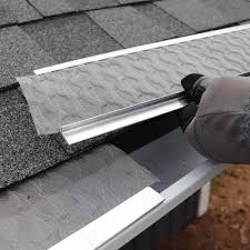 If the reverse gutter guard is the route you want to take, leafguard is a great household name that will get the job done. Best 1 Gutter Guards 3 Ft L X 6 In W Flex Fit Aluminum Mill Finish Gutter Guard With Stainless Steel Micro Mesh 25 Pieces Equals 75 Ft K6b1ff3al 75 The Home Depot
