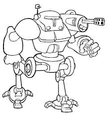Maybe you would like to learn more about one of these? Online Coloring Pages Coloring Page A Robot With Machine Guns Cyborg Download Print Coloring Page