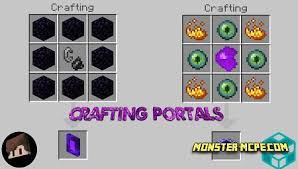 We believe this is the first circular vanilla working portal in mc to our knowledge. Crafting Portals Add On 1 17 1 16 Minecraft Pe Addons