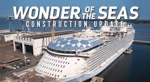 Royal caribbean's new wonder of the seas cruise ship will begin sailing from china in march 2022. Watch World S Largest Cruise Ship Wonder Of The Seas Taking Its Form