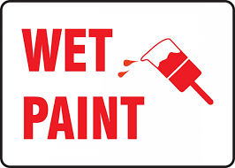 Maybe you would like to learn more about one of these? Wet Paint Signpad Safety Sign Mtmp556