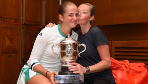 Attack beats defence for ostapenko. Jelena Ostapenko Surprised Herself Her Mother And Her Coach Anabel Medina With Her Roland Garros Title Run Sport360 News