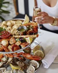 There Is No Better Way To Enjoy A Seafood Platter Than In Our Garden Courtyard Le Meilleur Endroit Pour Savourer Un Seafood Platter Seafood Menu Seafood