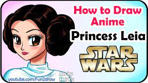 How to draw an anime meiyu. How To Draw Princess Leia Draw Anime Manga Princess Drawings Fun2draw Princess Leia