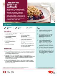 Croquant Aux Pommes Et Aux Bleuets Canada Ca Food Blueberry Beef