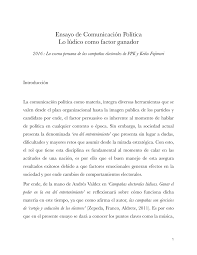 Los peruanos tendrán que elegir al presidente del perú entre 18 candidatos. Pdf Ensayo De Comunicacion Politica Lo Ludico Como Factor Ganador 2016 La Escena Peruana De Las Campanas Electorales De Ppk Y Keiko Fujimori