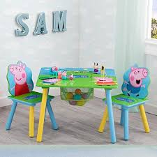 Delta Children Kids Chair Set And Table Peppa Pig Your Little One Will Go Hog Wild For Toddler Playroom Furniture Kids Table Chair Set Kids Table And Chairs