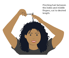 Try to get an even cut all the way across the back ponytail so the back section will appear straight and even. How To Cut Hair Give Yourself A Coronavirus Haircut At Home
