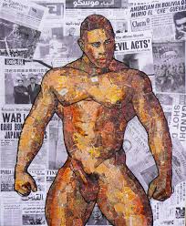 Cómete esta polla by Marcial Ayala (2019) : Work on Paper Oil, Collage on  Canvas - Singulart