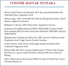 Contoh Daftar Pustaka Makalah Dari Buku Dan Internet Perpustakaan Buku Proposal