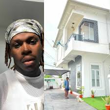 9:14pm on dec 30, 2019. Singer Fireboy Shows Off His New House Photo
