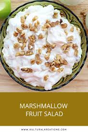 Marshmallow Fruit Salad Recipe Fruit Salad With Marshmallows Marshmallow Creme Food