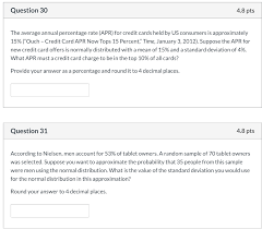 Aug 20, 2018 · the capital one quicksilverone cash rewards credit card, for average credit,. Question 30 4 8 Pts The Average Annual Percentage Chegg Com