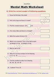 First grade is a crucial milestone for your small learner. Mental Maths Worksheets Grade 1 Part 1 Elearnbuzz