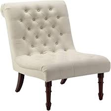 Giantex armless accent chair, with curved backrest, rubber wood legs, soft sponge, comfortable backrest, upholstered fabric side chairs, living room slipper chair (grey) 4.4 out of 5 stars 470 $89.99 $ 89. Amazon Com Hs Hsa 6006 Accent Chair Beige Furniture Decor