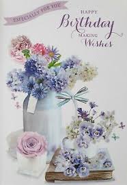Send these beautiful images and make their birthday special. Happy Birthday Making Wishes General Female Birthday Card Flowers Ebay