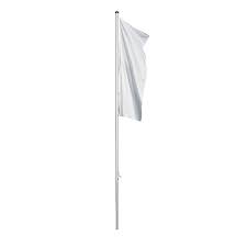 Insert the flag pole into the flag bracket and hand tighten the bracket. Mannus Prestige Aluminium Flag Pole Without Extension Arm Kaiser Kraft International