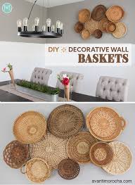 Diy Decorative Wall Baskets Wicker Woven Baskets On Wall Basket Wall Decor Decor