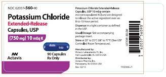 These Highlights Do Not Include All The Information Needed To Use Potassium Chloride Extended Release Capsules Safely And Effectively See Full Prescribing Information For Potassium Chloride Extended Release Capsules Potassium Chloride Extended