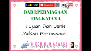 Nota sains tingkatan 4 bab 2. Bab 1 Perniagaan Tingkatan 4 Part 1 Youtube