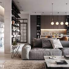 Modern Apartment In Berlin Living Cgi Visualization Stili Gostinoj Gostinye Loft Dizajn Doma