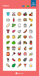 Download Food 5 Icon Pack Available In Svg Png Eps Ai Icon Fonts Cute Food Drawings Color Pencil Illustration Emoji Drawings