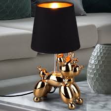 What table lamp styles will work best for me? Dog Table Lamp In Black And Gold Bello