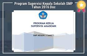 Program Supervisi Kepala Sekolah Smp Tahun 2020 Doc Idn Paperplane