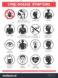 Lyme Disease Symptoms Signs Stop Ticks Stock Vector Royalty Free 1726260595