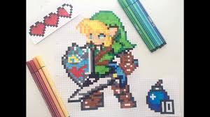 Pixel art, autonomie, ateliers, maths color pixel s est une série de pages à imprimer et à colorier en respectant un code. Pixel Art L Univers Zelda Youtube